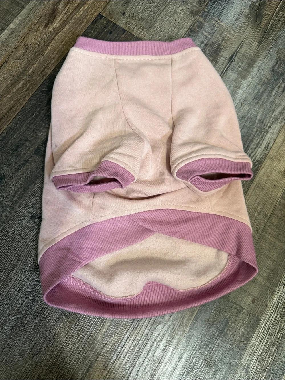 Pink Pet Sweatshirt with Holographic Heart